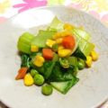 シャンプーハット's cooksnap of when they made 玉子ナシでも簡単彩り青菜炒め♪.