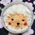 シャンプーハット's cooksnap of when they made お正月 キャラ弁 未年＊ふわふわ羊さん.