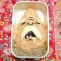シャンプーハット's cooksnap of when they made 妖怪ウォッチ ひもじいキャラ弁.
