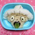 シャンプーハット's cooksnap of when they made 妖怪ウォッチ キャラ弁 ばくろばあ.