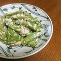 Jaye's cooksnap of when they made ＊スナップエンドウの和風サラダ＊.