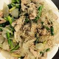 gigaco's cooksnap of when they made 豚バラ塩麹と春野菜炒め.