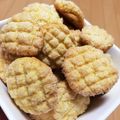 micya426's cooksnap of when they made ☆メロンパン・・・・・・の形のクッキー☆.