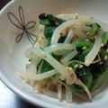 kazumeiap's cooksnap of when they made すぐ出来る！もやしとほうれん草のナムル.