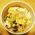 ねこねこばすけっと's cooksnap of when they made 簡単☆春キャベツと豆腐の卵とじうどん.