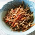 まぐゆ's cooksnap of when they made 豚肉入りきんぴらごぼう♪(お弁当にも！).