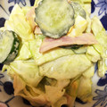 Maa0104's cooksnap of when they made 卵とハムときゅうりとキャベツのサラダ.