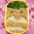 シャンプーハット's cooksnap of when they made 妖怪ウォッチ だいだらぼっち キャラ弁.