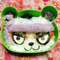 シャンプーハット's cooksnap of when they made 江戸っ子パンダ☆妖怪ウォッチ☆キャラ弁.