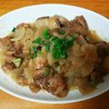 かしこ＆かおちゃん's cooksnap of when they made 簡単３ステップ！大根と鶏肉の照り煮.
