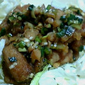 t-ru's cooksnap of when they made 鶏から揚げのさっぱりネギソース.