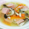 旦那は皿洗い's cooksnap of when they made SPAMで具だくさん塩スープ.
