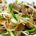 naopppp's cooksnap of when they made 牛ハツ（心臓）とモヤシの中華炒め.