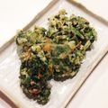 なつき☆ミ's cooksnap of when they made 山菜☆うどの葉っぱと桜えびのかき揚げ♪.