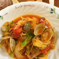 ひろむず's cooksnap of when they made あさりと春野菜のトマト煮込み.