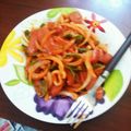 pekorinn's cooksnap of when they made 冷凍うどんで☆簡単美味しいナポリタン♪.