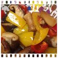 OohitomioO's cooksnap of when they made お弁当に彩り◎パプリカと椎茸のバター蒸し.