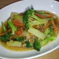 ランマリ's cooksnap of when they made ブロッコリーとなめこの和え物.