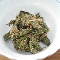 ♡ともりん's cooksnap of when they made ウドの葉っぱの練りゴマ和え.