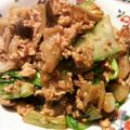 lucida's cooksnap of when they made 青梗菜と鶏ひき肉のナンプラー炒め.