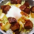 クックGU8G1Q☆'s cooksnap of when they made 簡単激ウマ(*´∀`)♪ハンバーグ丼★.
