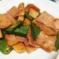 リタッチ's cooksnap of when they made 簡単！おくらと長芋のめんつゆバター炒め☆.