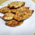 書セラピスト流香's cooksnap of when they made なめこの揚げ餃子 カレー風味.