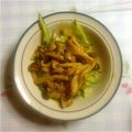 みるくたぬき's cooksnap of when they made ポン酢しめじのせレタスと胡瓜のサラダ.