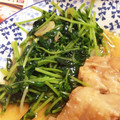 messier225's cooksnap of when they made 豆苗のニンニク炒め.