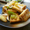 runa10's cooksnap of when they made 厚揚げとネギの豆板醤炒め.