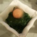 furumie's cooksnap of when they made ニラのお浸し冷凍タマゴのせ♪.
