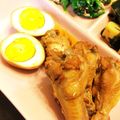 yu____ki's cooksnap of when they made 醤油・酢・砂糖で鶏手羽元の煮込み.