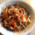 おむポム's cooksnap of when they made “昭和の定食屋の焼肉”こと甘辛肉野菜炒め.