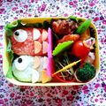 みうきー's cooksnap of when they made 簡単＊丸型１つde鯉のぼりのキャラ弁＊.