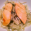 watsun's cooksnap of when they made もやし鮭のレンジ蒸し.