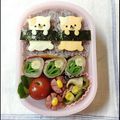 Jｕｊｕ's cooksnap of when they made お弁当 キャラ弁♡ねこちゃん 幼稚園.
