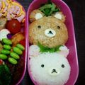 kissna's cooksnap of when they made キャラ弁☆リラックマ♡.