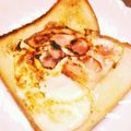 しゃとちゃん's cooksnap of when they made とろ〜り☆卵のフライパントースト.