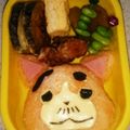 もにもにわ's cooksnap of when they made 妖怪ウォッチ キャラ弁 マスターニャーダ.