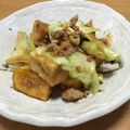 陸倫葵's cooksnap of when they made 高野豆腐✿キャベツの甘辛炒め♡.