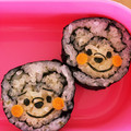 ☆S☆S☆mama's cooksnap of when they made 節分＊プーさんの飾り巻き寿司(恵方巻き).