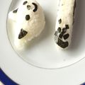 nanasworld's cooksnap of when they made パンダおにぎり♪子供大喜び!!!!.