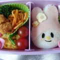 ｱｲﾊﾅ's cooksnap of when they made キャラ弁☆マイメロディのり弁.