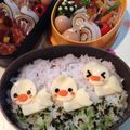 いわたまＫ's cooksnap of when they made キャラ弁に☆型抜きで簡単可愛いあひるさん.