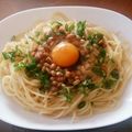 ﾗｯｾﾙ2000's cooksnap of when they made 超簡単！柚子胡椒&ごま油香る♪納豆パスタ.