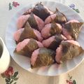 kiraracat's cooksnap of when they made レンジで和菓子●もち米で道明寺粉　桜餅.