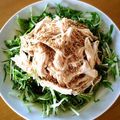 晴haruko's cooksnap of when they made ナッツが香る★鶏ムネ肉と水菜の胡麻ダレ.