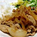 クックYRBDBG☆'s cooksnap of when they made 玉ねぎも一緒に✿ピリ辛スタミナ生姜焼き.