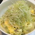 g421625's cooksnap of when they made 春キャベツと卵の白髪ネギがけごま油風味.