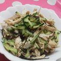 りりりhappy's cooksnap of when they made 胸肉と胡瓜の梅昆布和え.